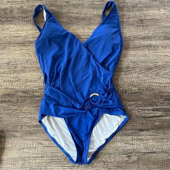 Micheal Kors One Piece Bathing Suit Size 12 - Picture 1 of 13